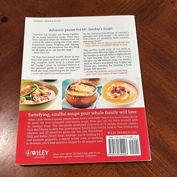 Mr. Sunday’s Soups Cookbook Soft cover Chris Wallace - Picture 2 of 5